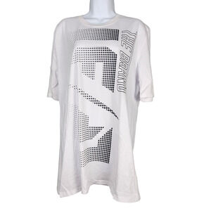 LF the Brand Oversized White Logo Tee M